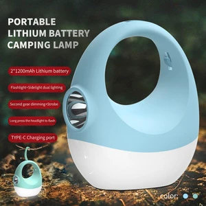 Large Area Luminescence Camping Lantern with Hook Side Flash Dimmable Light Portable for Outdoor Hiking and Emergency Use TGX