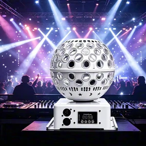 LED Sound Activated RGB DJ Stage Lamp, Music Sync Party Light, Colorful Strobe Atmosphere Light for bar Wedding Camping Party