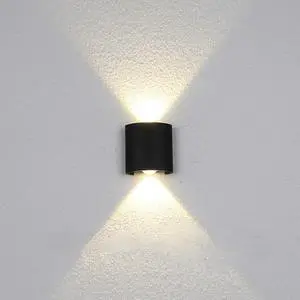 Led Wall Lamp Aluminum Outdoor Ip65 Waterproof up Down Wall Light for Home Stair Bedroom Bedside Bathroom Corridor Lighting