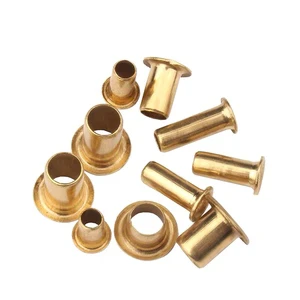 Metal Hollow Tubular Rivets Eyelets Grommets 3mm-10mm Round Bright For Clothing Shoes Tags