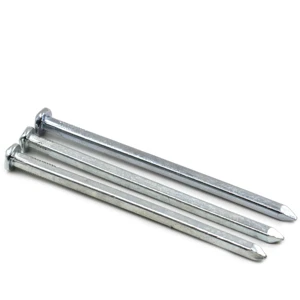 Galvanized Steel Square Boat Nails Smooth Shank Checkered Head 6 Inch Construction Material Building Construction