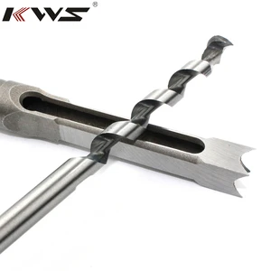 KWS High Speed Steel Straight Shank E-coated Square Hole Core Drill Bit for Wood Drilling