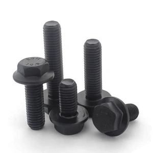 DIN6921 Hex Flange Bolt Grade 8.8 10.9 12.9 Carbon Steel Plain Finish M5-M20