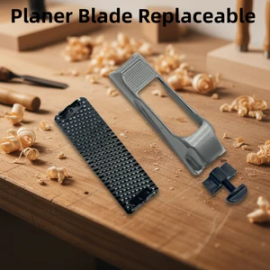 Professional 300MM Aluminum Alloy Woodworking Planer with 65Mn Blade Ergonomic Handheld Design for Precision Carpentry