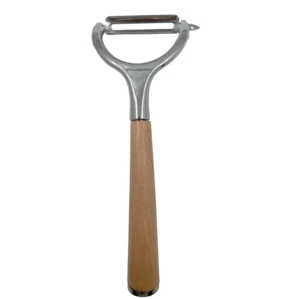 Multifunctional Zinc Alloy Manual Fruit Grater Planer Peeler for Apple Melon Potato Kitchen Tool with Wooden Handle