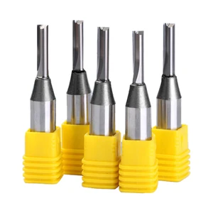 1/2 Shank TCT Straight Carbide End Mill 3 Flutes Milling Cutter Woodworking Carving Router Bits Wood Engraving Carbide CNC Tools