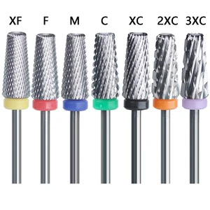 5 in 1 Professional Tungsten Carbide Nail Drill Bits 3/32 Tapered Brushless Motor for Electric Drills File Accessories