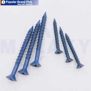 MALAXY Blue Concrete Anchor Screws Blue Tapcon Concrete Screw