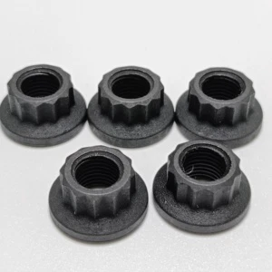 Factory 12.9 Grade Custom 12 Point Flange Nuts Made of Steel for the Engine Chassis of the Automobile