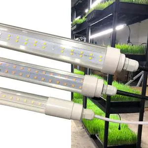 Waterproof T8 Full Spectrum Led Grow Light Tube Hydroponic Plant Growing Lights for Vertical Farm Greenhouse Grow Tents