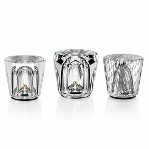 Luxury Crystal Rechargeable LED Night Light for Hotel Restaurant Bar Wedding Decoration Cordless Portable Table Lamp