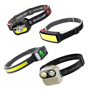 Waterproof Safety Light Headlamp with Red Light 3 Modes Adjustable Rechargeable Headlights Head Lamp for Adults Camping Fishing