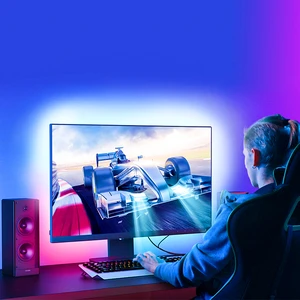 Immersive Experience on PC Full-color Variable Smart Game Light and Music Synchronized Backlight LED Atmosphere Light Set Box