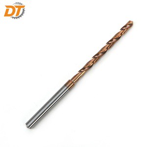 DT Customizable AITiSiN Coating Solid Carbide Round Shank Twist Metal Drill Bit For CNC Machine