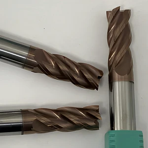 HRC60 Cemented Carbide Flat End Milling Cutter with Tin/AlTin Coating 3-Year Warranty OEM & ODM Supported for Steel Working