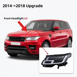 High-quality Auto Parts 2014-2017 to 2018 Style LED Headlight Assembly Left Side for Range Rover Sport L494 Upgrade