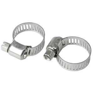 Factory Wholesale Adjustable Worm Gear Pipe Hose Clamps 8mm 12mm 12.7mm Quick Steel Pipe Clamp