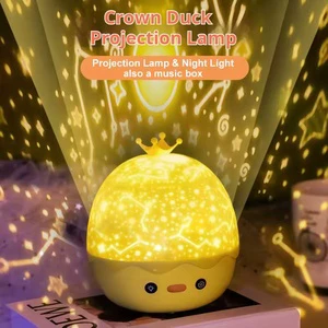 RTS Factory Kids LED Night Light Projector 360 Starry Light Remote Control Table Lamp with Music Speaker for Baby Bedroom