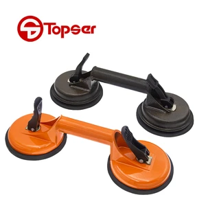 Aluminum Alloy Double Cups Natural Rubber Suction Lifter Vacuum Glass Ceramic Tile Suction Cups