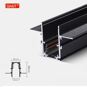 Modern Triac-Dimmable Aluminum Alloy Track Rail SCR Dimming Magnetic Track Light System Magnetic Track Light