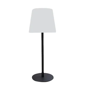 Modern LED Reading Room Table Lamp with Flexible Shade Battery Powered and Remote Controlled Plastic Body