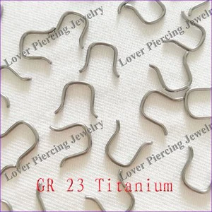 [SJ-003] Fashion Design High Polish GR 23 Titanium Unique Septum Nose Piercing Jewelry Retainer Rings