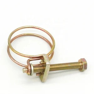 Factory Wholesale Customized Pipe Clamps Adjustable Double Wire Hose Clamps for Fixing