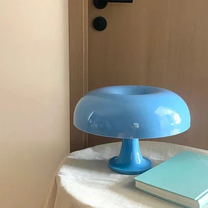 Nordic Cream Rechargeable Mushroom Table Lamp LED Cordless Dimmable Battery Operated Touch Control for Bedroom Living Room Decor