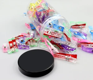 High Quality Jumbo Wonder Clips 20 Pcs Large Quilting Clips Heavy Duty Plastic Metal Sewing Clips Fabric Binding Portable