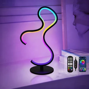 Hot Selling USB Powered Desktop Atmosphere Light Creative Living Room Decoration Colorful Rhythm Sound Pickup Night Light