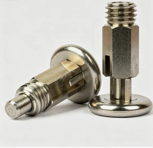 ISO All-Metal Spring Locating Stop Pin Self-Locking Quick-Release Knob Plunger Welded Index Washer Spring Pull Pin