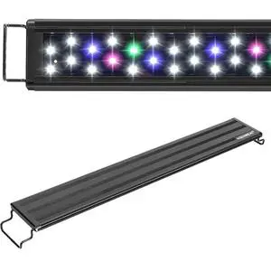 AquaBright Reef Aquarium LED Light for Fish Tank Marine Use with Glass and Plastic