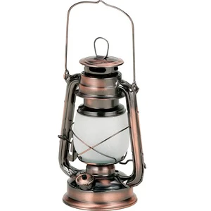 Vintage LED Warm Flame Hurricane Lantern