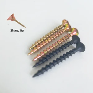Box Packing 6*1/4 Yellow Plasterboard M3.5 Drywall Screws Phillips 8*1-1/2 Drywall Gypsum Board Expansion Screws