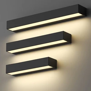 Modern Simple Led Outdoor Wall Lamp Single Door Waterproof Aluminum Mount Garden Shopping Wall Lamp