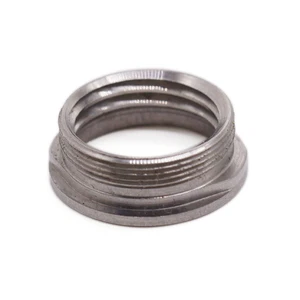 CNC Machined Black External Thread Bushing, Stainless Steel OEM Customized Industrial Bushings for Machinery Parts