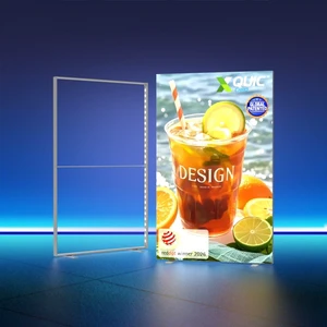 Lintel Patented 10s Assembly Collapsible Seg Pop-Up Aluminum Decorative LED Dustproof Light Box Exhibition Stand Store Retail