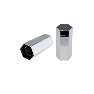 BS-NK0863 Chrome Plastic Hex Flat Top Push-On Lug Nut Cover