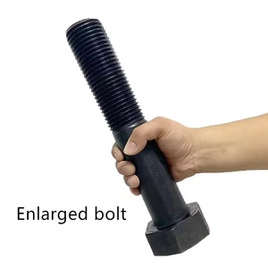 Professional Manufacturer's A325 Grade 8.8 12.9 Hex Bolts High Tensile Strength Carbon Steel Titanium Plain Black Zinc Plated