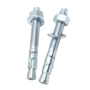 Heavy Duty Zinc Plated Carbon Steel Wedge Anchor for Concrete & Cement