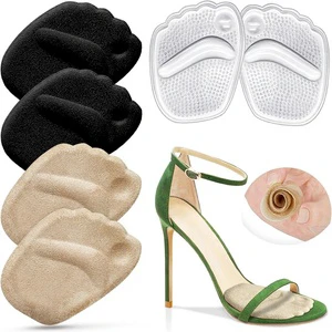 3 4 Invisible Gel Forefoot Metatarsal Pad Ball Of Foot Cushion High Heel Inserts Anti Slip Pain Relief Women Comfortable