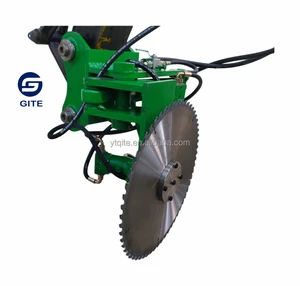 GITE GT-SH60 Excavator Saw Head Attachment Hydraulic Sawing Machine with Motor for 5-9T Excavators Wood Cutting