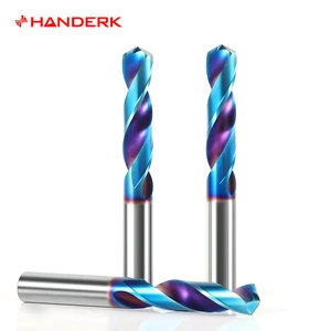 HANDERK Solid Carbide Drill Bit Tungsten Carbide Twist Drill CNC Cutting Tool for Hardened Steel