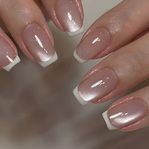 Custom Logo Small Batch Mix Style French Tip Long Stiletto Press On Nails OEM ODM Wholesale Direct Supply