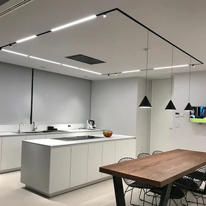Vando Aluminum Surface Mounted Track Light Pendant Adjustable Led Magnetic Track Lighting Systom