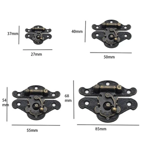 Premium Antique Brass Color Toggle Hasp Latch Catch Clasp with Screws Wooden Jewelry Box Wine Box Gift Case Parts