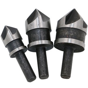 3Pcs Chamfer Drill Bit Set 12/16/19mm 5 Flute Woodworking Drill Bit Cutter Countersink Drill Bit Set