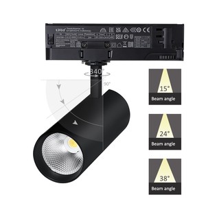 High Quality Aluminum Dimmable LED Track Light 10-35W, CE Approved, 5 Years Warranty For Art Gallery