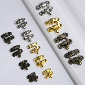 Iron Box Latch Hook Wine Box Buckle Gift Box Clasp Horn Lock Hidden Clasp Durable Eco-Friendly Modern Simple