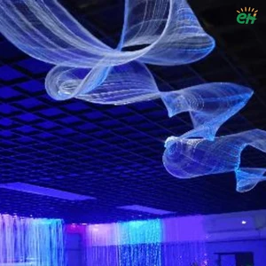 Hot Sell Luminous Fiber Optic Mesh LED Optical Fiber Light Kit for Home Cinema Hotel Restaurant Shopping Mall Ceiling Decoration